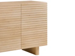 Aparador com 3 portas em MDF - Cor: Natural - LUDIMA