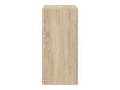 Aparador com luzes LED 80x35x75 cm carvalho sonoma