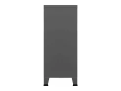 Aparador de arrumação industrial 90x40x100 cm aço antracite