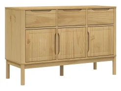 Aparador FLORO 114x43x74 cm pinho maciço castanho mel