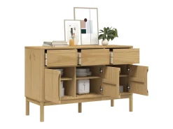 Aparador FLORO 114x43x74 cm pinho maciço castanho mel