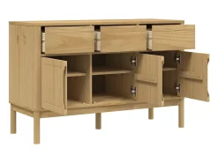 Aparador FLORO 114x43x74 cm pinho maciço castanho mel