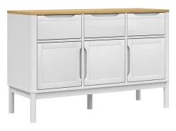 Aparador FLORO 114x43x74 cm pinho maciço branco