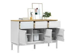 Aparador FLORO 114x43x74 cm pinho maciço branco
