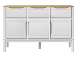 Aparador FLORO 114x43x74 cm pinho maciço branco