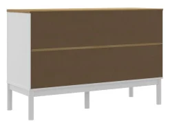 Aparador FLORO 114x43x74 cm pinho maciço branco