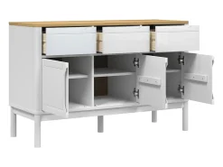 Aparador FLORO 114x43x74 cm pinho maciço branco