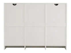 Aparador moderno - 2 portas e 3 gavetas - com prateleiras reguláveis ​​​​- Branco