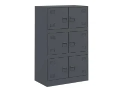 Aparador 67x39x107 cm aço antracite