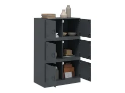Aparador 67x39x107 cm aço antracite