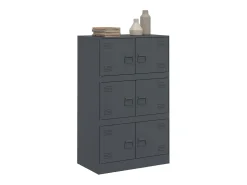 Aparador 67x39x107 cm aço antracite