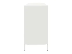 Aparador 135x39x73,5 cm aço laminado a frio branco