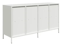 Aparador 135x39x73,5 cm aço laminado a frio branco