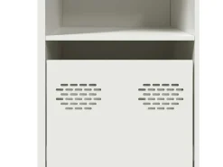 Aparador 135x39x73,5 cm aço laminado a frio branco