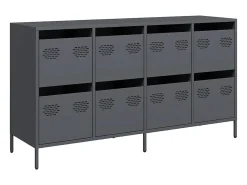 Aparador 135x39x73,5 cm aço laminado a frio antracite