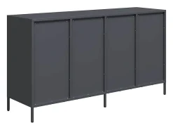 Aparador 135x39x73,5 cm aço laminado a frio antracite