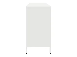 Aparador 135x39x73,5 cm aço laminado a frio branco