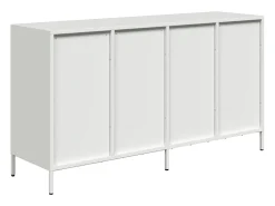 Aparador 135x39x73,5 cm aço laminado a frio branco