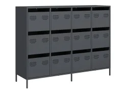 Aparador 135x39x103,5 cm aço laminado a frio antracite