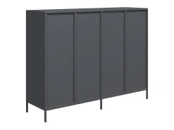 Aparador 135x39x103,5 cm aço laminado a frio antracite