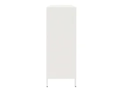 Aparador 135x39x103,5 cm aço laminado a frio branco