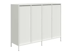 Aparador 135x39x103,5 cm aço laminado a frio branco
