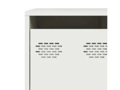 Aparador 135x39x103,5 cm aço laminado a frio branco