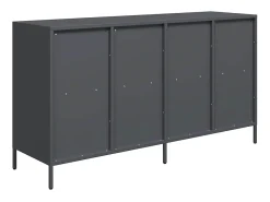 Aparador 135x39x73,5 cm aço laminado a frio antracite