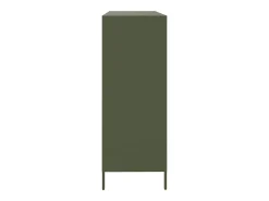 Aparador 135x39x103,5 cm aço laminado a frio verde-azeitona