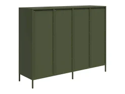 Aparador 135x39x103,5 cm aço laminado a frio verde-azeitona