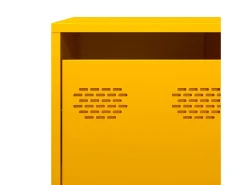 Aparador 135x39x103,5 cm aço laminado a frio amarelo mostarda