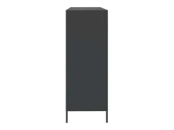Aparador 135x39x103,5 cm aço laminado a frio preto