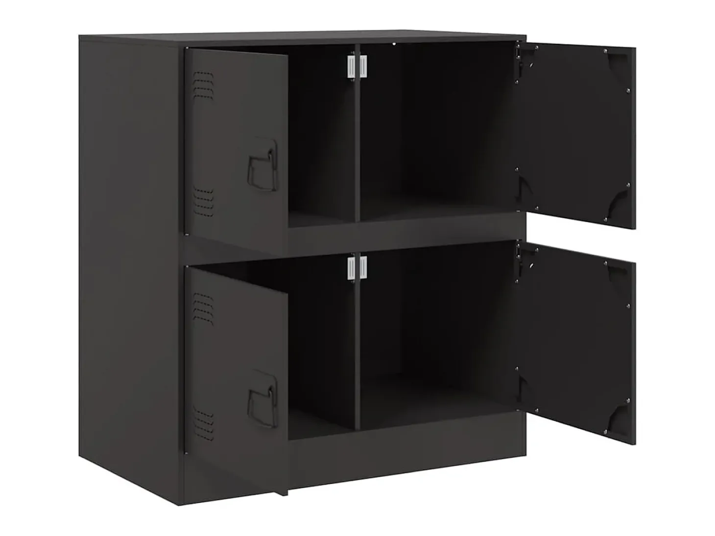 Aparador 67x39x73 cm aço preto