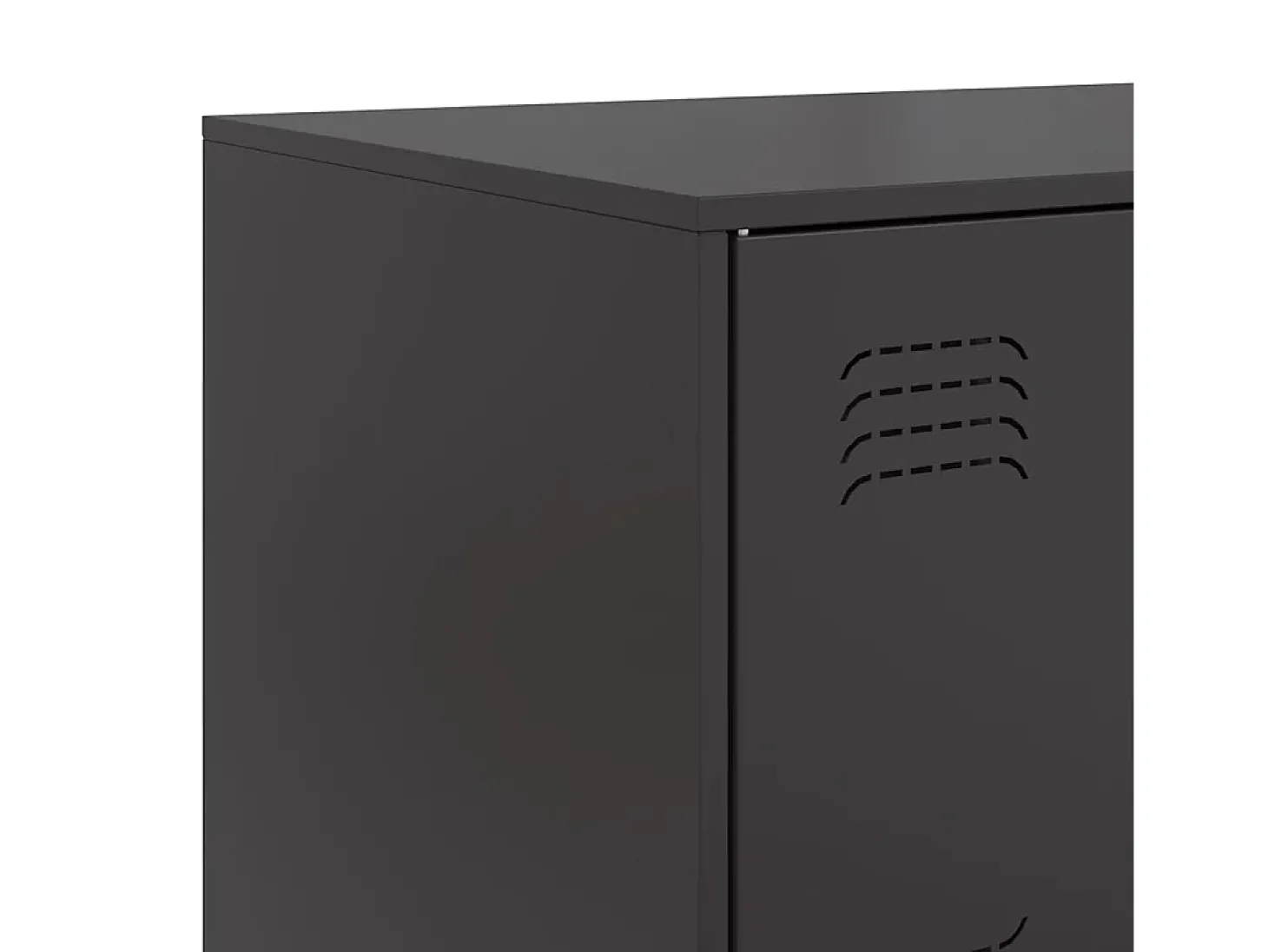 Aparador 67x39x73 cm aço preto