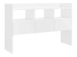 Aparador 105x30x70 cm derivados de madeira branco brilhante