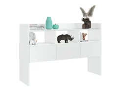 Aparador 105x30x70 cm derivados de madeira branco brilhante