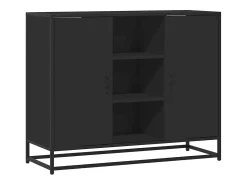 Aparador 92x35x76 cm derivados de madeira preto