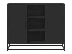 Aparador 92x35x76 cm derivados de madeira preto
