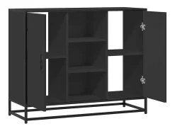 Aparador 92x35x76 cm derivados de madeira preto
