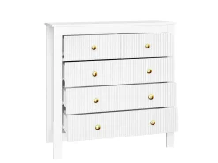Aparador、Comoda com 4 gavetas - aglomerado - Branco