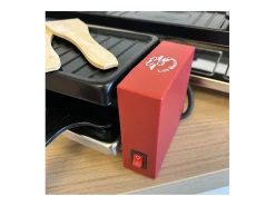 Aparelho de Raclette + Grill Little Balance 800W para 4 Pessoas - Superfície Antiaderente 50 cm, Panelinhas Cool Touch
