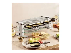 Aparelho de Raclette Lagrange 10 Pessoas 1200W - Design Contemporâneo - Fácil de Limpar - Manter Quente
