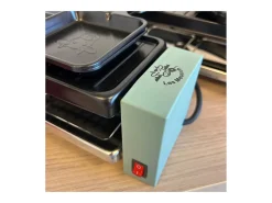 Aparelho de raclette Little Balance para 4 pessoas 800W com grill, placa antiaderente removível e acessórios em madeira