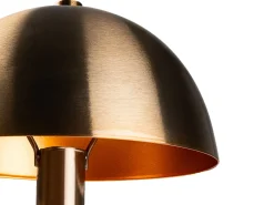 aplique cogumelo em metal com efeito latão - A. 29 x D. 20 cm - ELDO