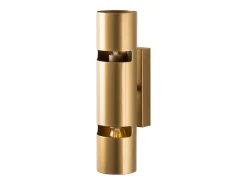 aplique de parede em metal dourado - A. 30 x D. 8 cm - LYORA