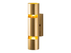 aplique de parede em metal dourado - A. 30 x D. 8 cm - LYORA
