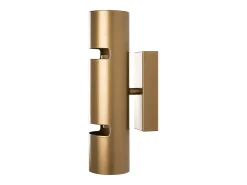 aplique de parede em metal dourado - A. 30 x D. 8 cm - LYORA