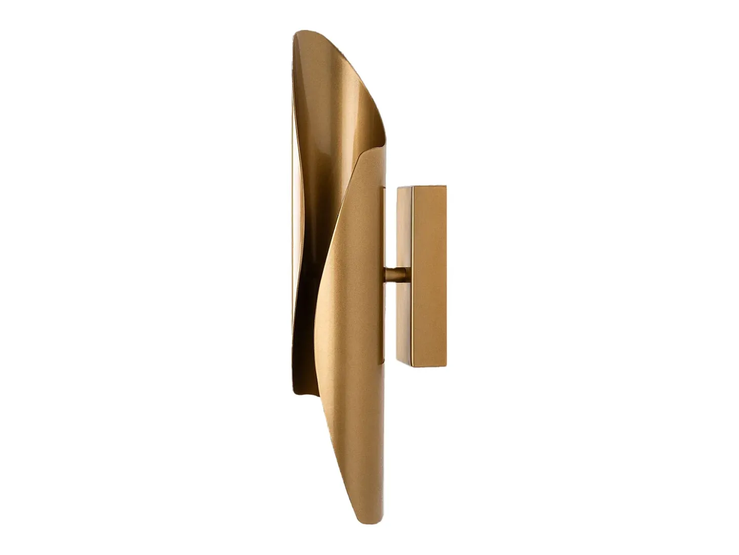 aplique de parede em metal dourado - A. 40 x P 11 cm - LYNOR