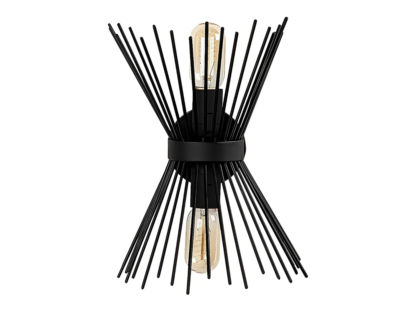 Aplique em metal - Candeeiro A. 33 cm - Preto - KIRPI