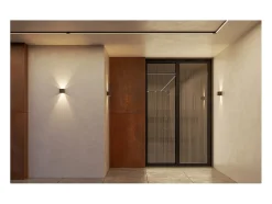 Aplique LED branco IP54 6,8W com aletas ajustáveis ​​4000k